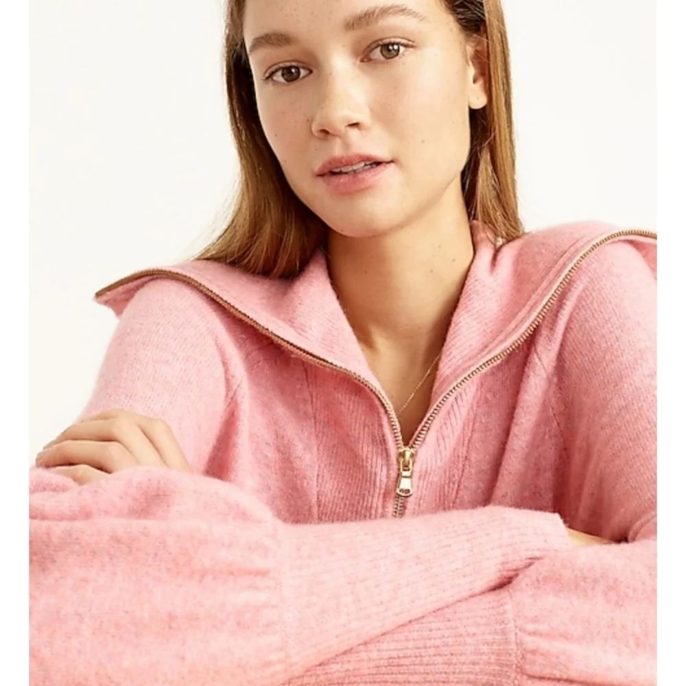2. J.Crew Half-zip sweater-dress in supersoft yarn